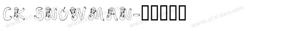 CK Snowman字体转换